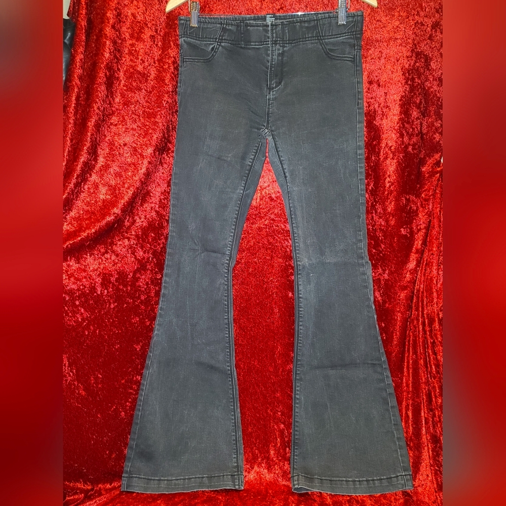 Forever 21 Black Bell Bottoms 70s Flares